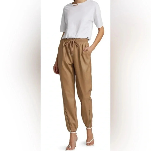 n:philanthropy | Marten Vegan Leather Joggers | NEW WITH TAG 🏷️ - Picture 1 of 9